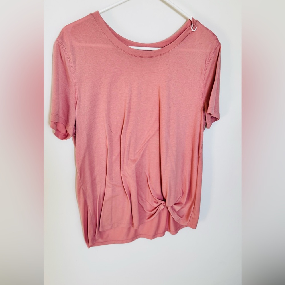 Old Navy Blush Pink Knot Front Tee
